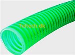 Væske slange PVC grøn spiral Ø32 - Ø38  50M