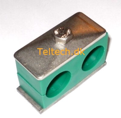 Hydraulik Rørholder Ø6 Dobb. Komplet m. topplade RUSTFRI/PP