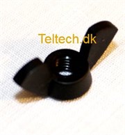 Fløjmøtrik M3 Nylon SORT PA6