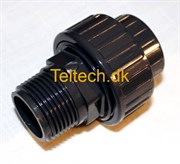 PVC Union 3/4" M/N Grå Rund