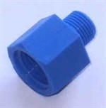 Nylon Spidsmuffe 1/4" - 1/2"  blå 
