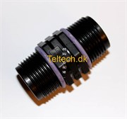 Tavlit PP Brystnippel 1/2"  sort Konisk gevind med O-ringe